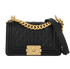 Small Boy Bag, &pound;2,600, Handbags, Black, Lambskin Leather, Front view